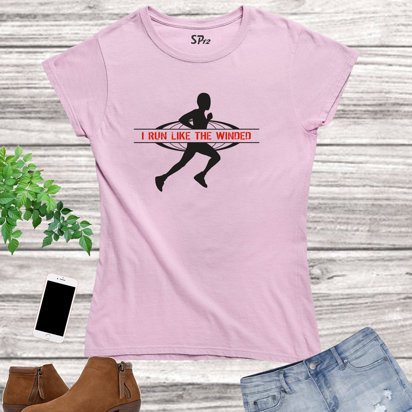 I Run Like The Wine Women Running T Shirts