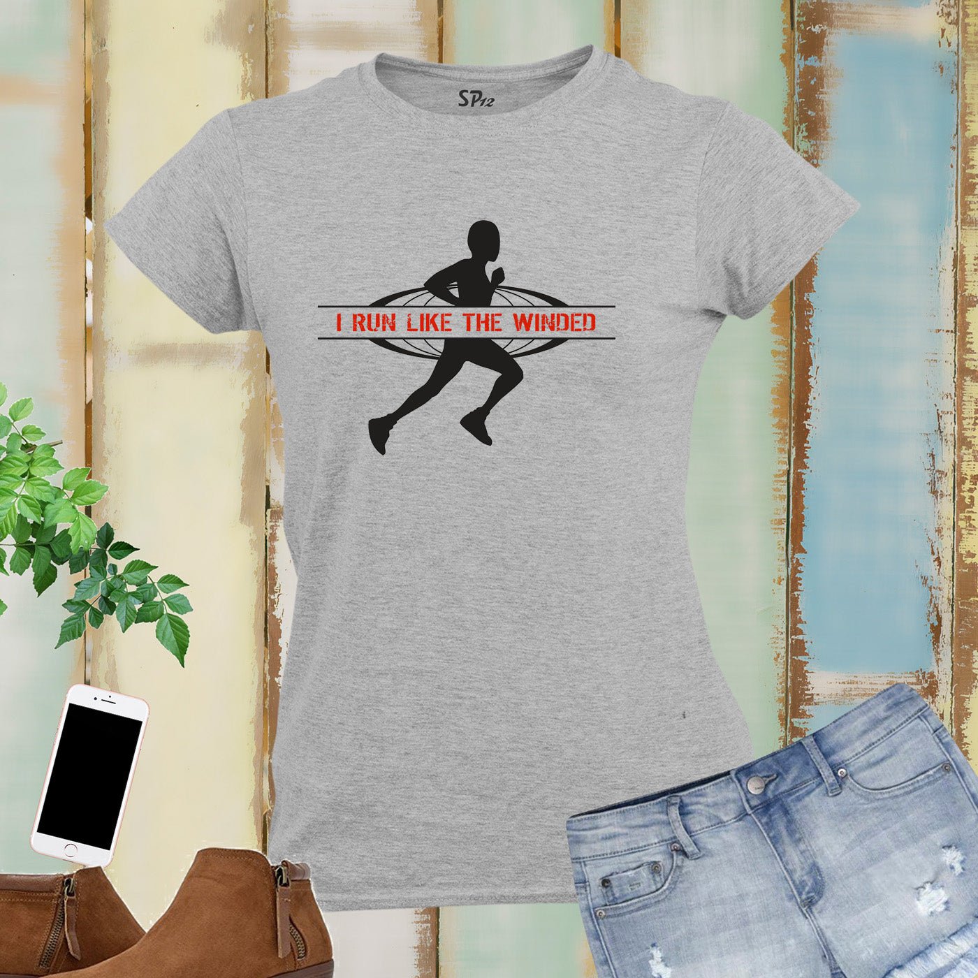 I Run Like The Wine Women Running T Shirts