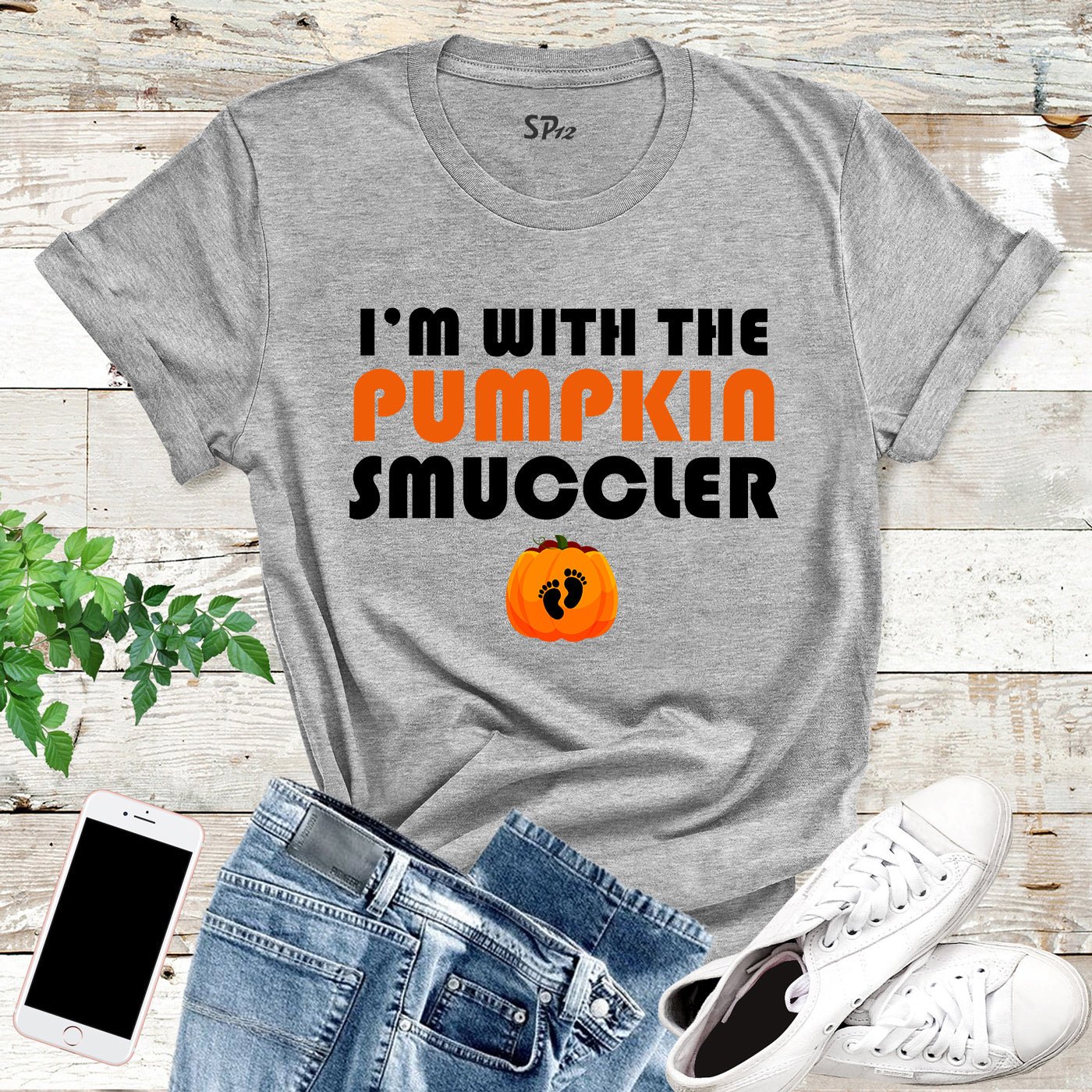I'm With the Pumpkin Smuggler Halloween T-Shirt