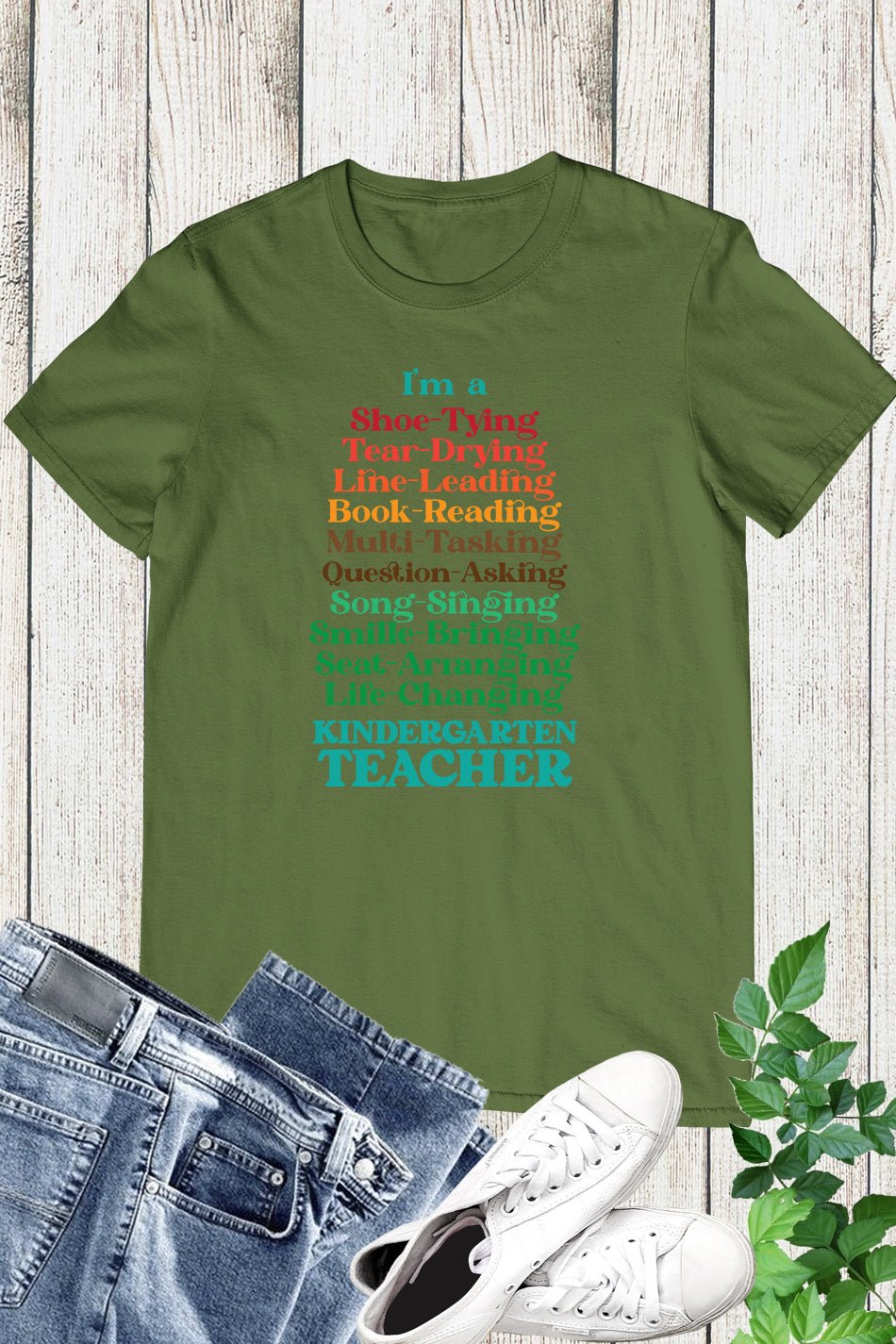 I Am A Shoe Tying Book Reading Life Changing Tear Drying Seat Arranging Line Leading Teacher Shirt