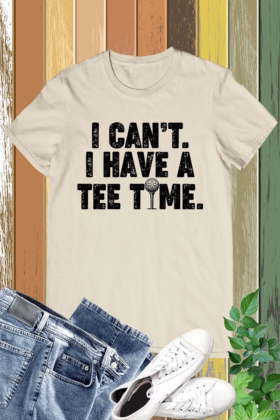 I Can't I Have A Time Funny Golf Shirt