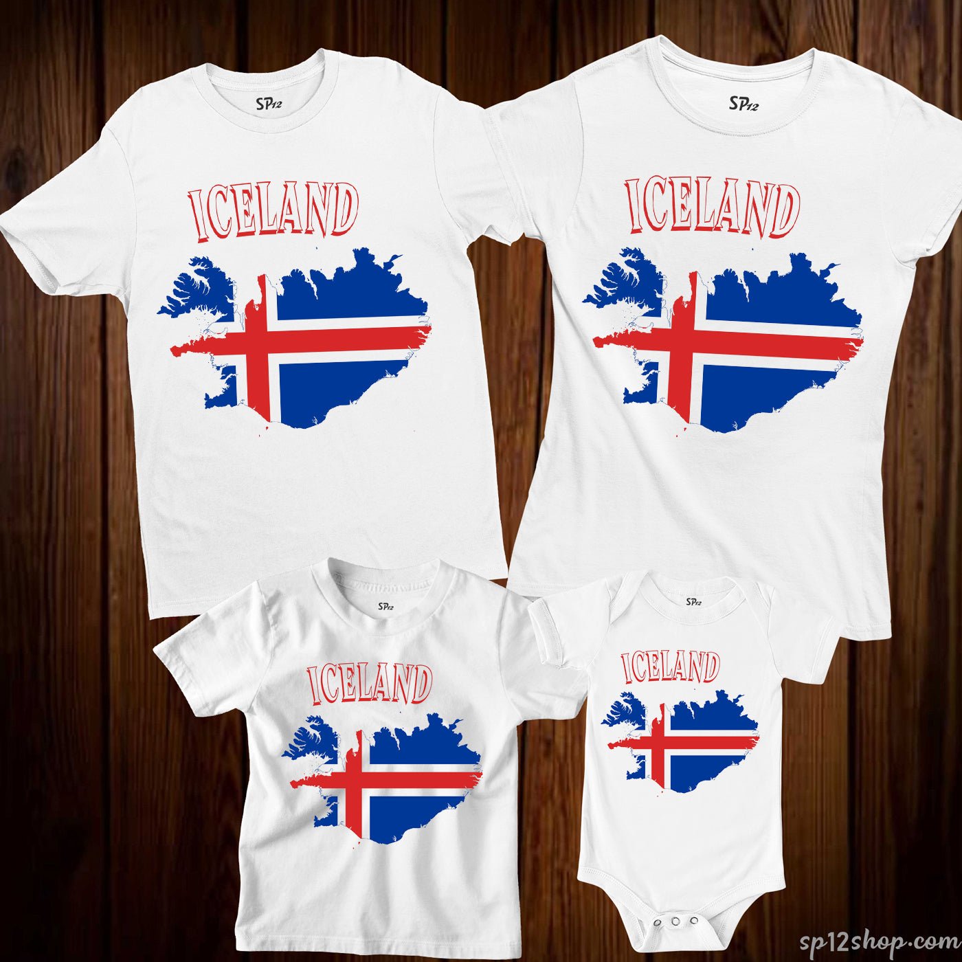 Iceland Flag T Shirt Olympics FIFA World Cup Country Flag Tee Shirt