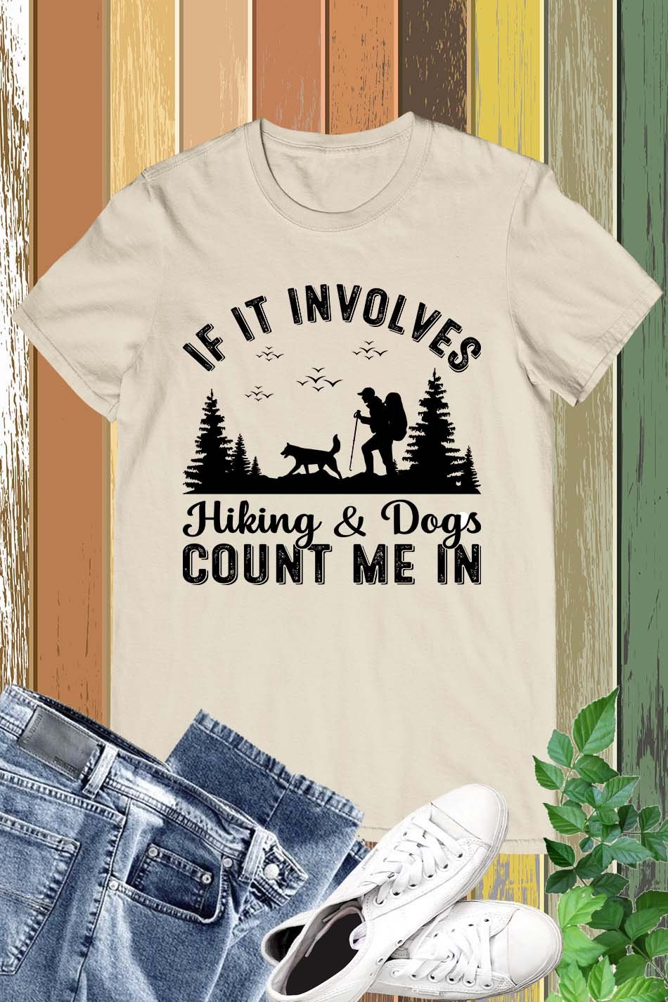 Hiking With Dogs T-shirt
