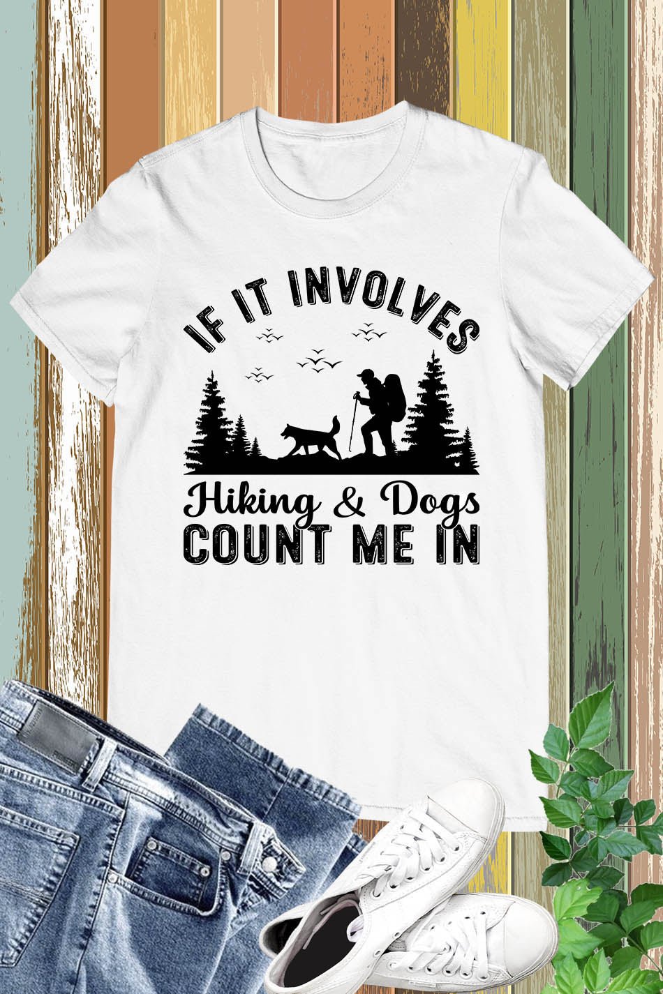Hiking With Dogs T-shirt