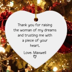 Mother In Law Christmas Ornament - Personalized Wedding Keepsake