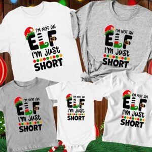 I'm Not An Elf I 'm Just Short Funny Joke Christmas T Shirt