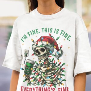 Funny Christmas Skeleton Halloween Shirt