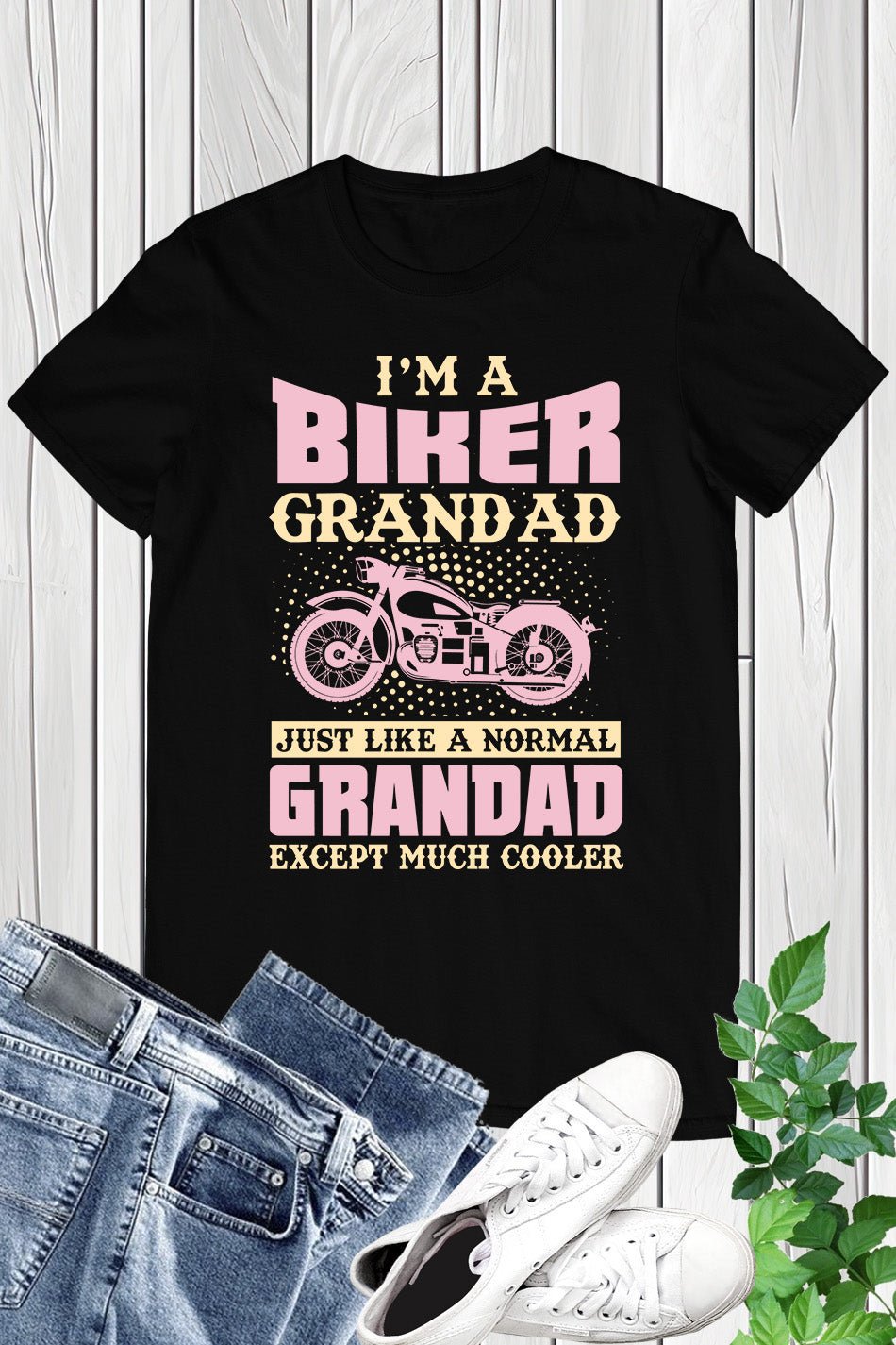 I'm a Biker Granddad T-Shirt