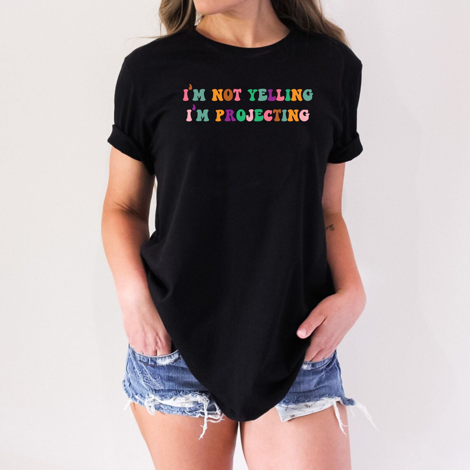 I'm Not Yelling I'm Projecting Theater Audition Actor Actress T-Shirts - Image 2