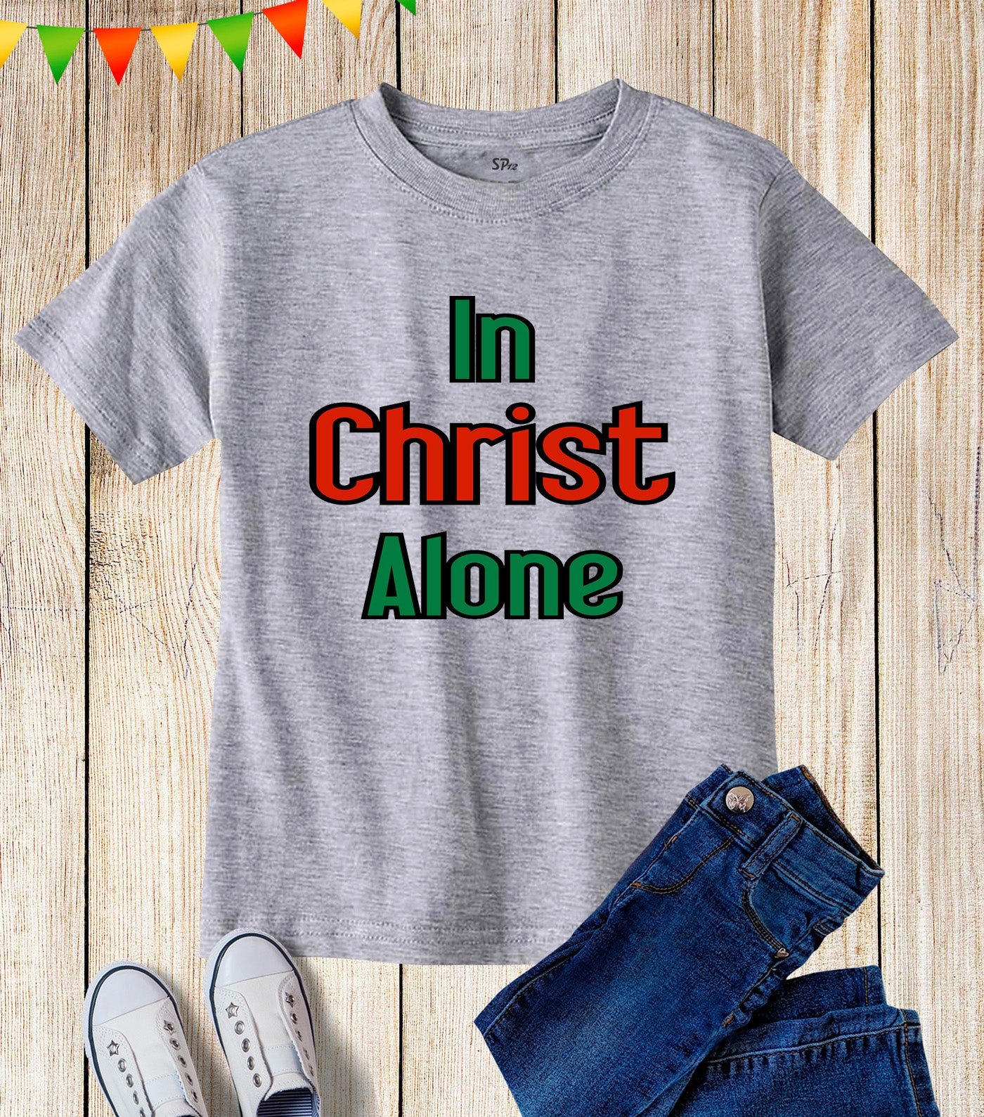In Christ Alone Kids T Shirt