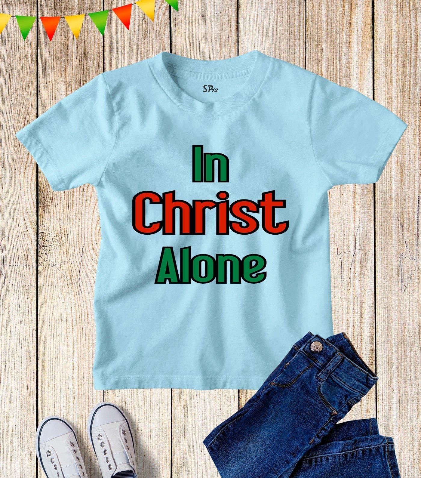 In Christ Alone Kids T Shirt