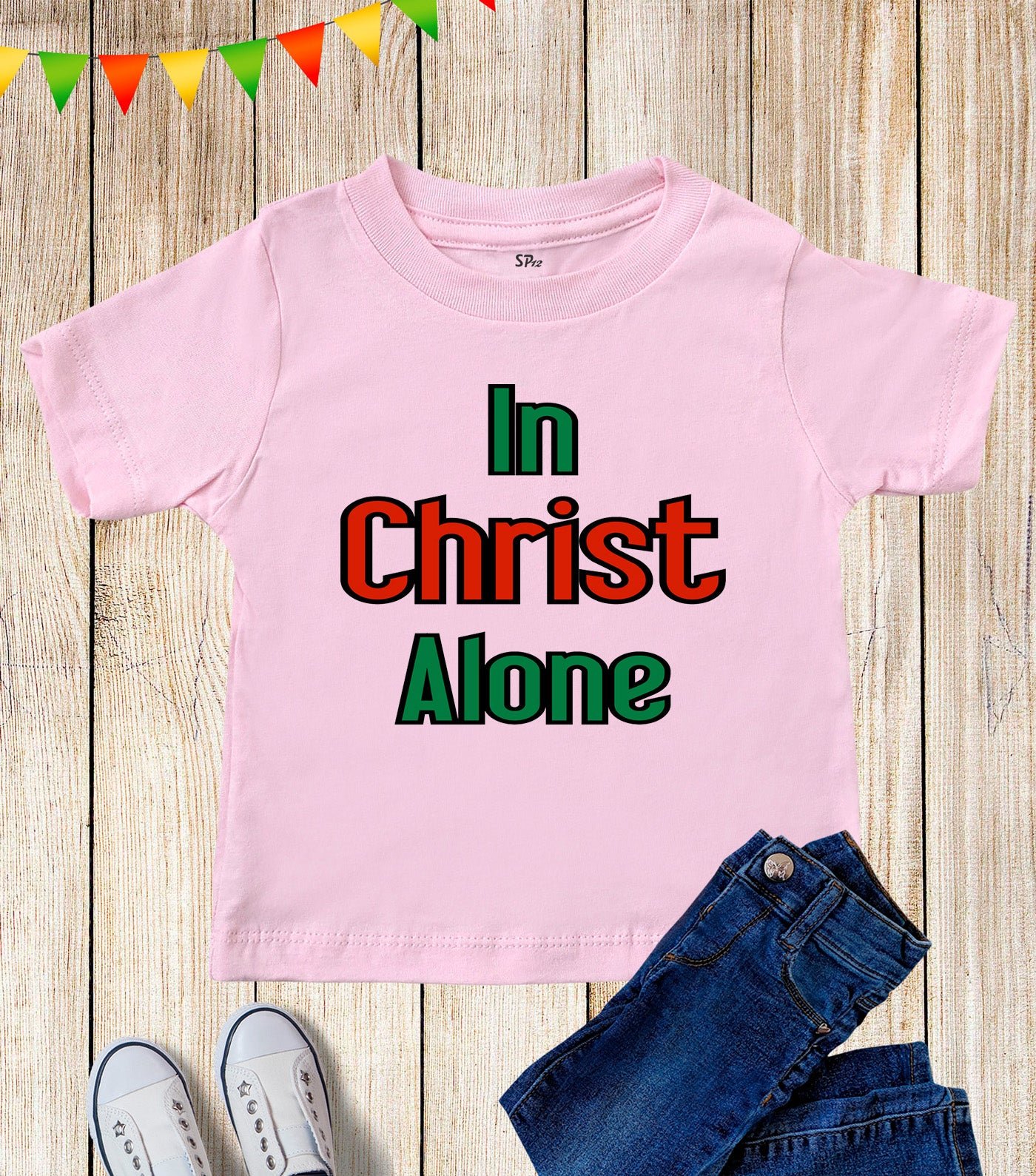 In Christ Alone Kids T Shirt