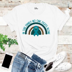 In This Family No One Fights Alone Awareness T Shirt