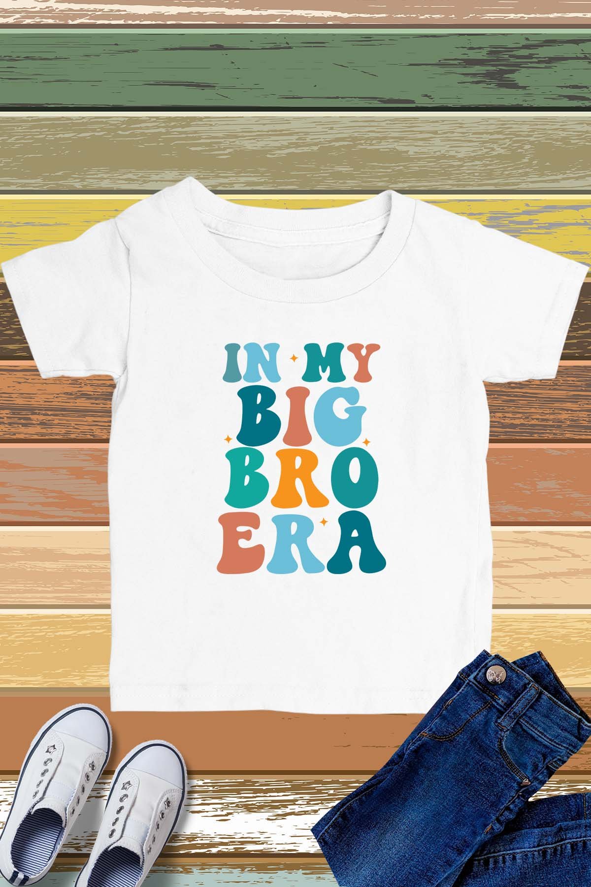 In My Big Bro Era Kids T Shirt - Image 3