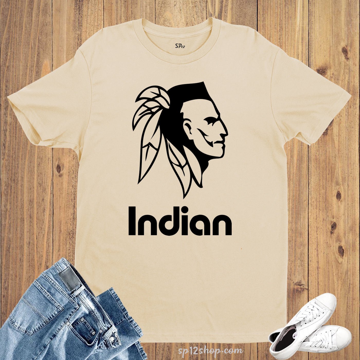 Indian Warrior Fighter Tough Patriotic T Shirt