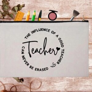 Christmas Teacher Appreciation Custom Thank You Pouch Bag Pencil Case