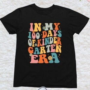 In My 100 Days of Kindergarten Era Trendy Kids T Shirt