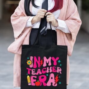 In My Teacher Era Trendy Tote Bag