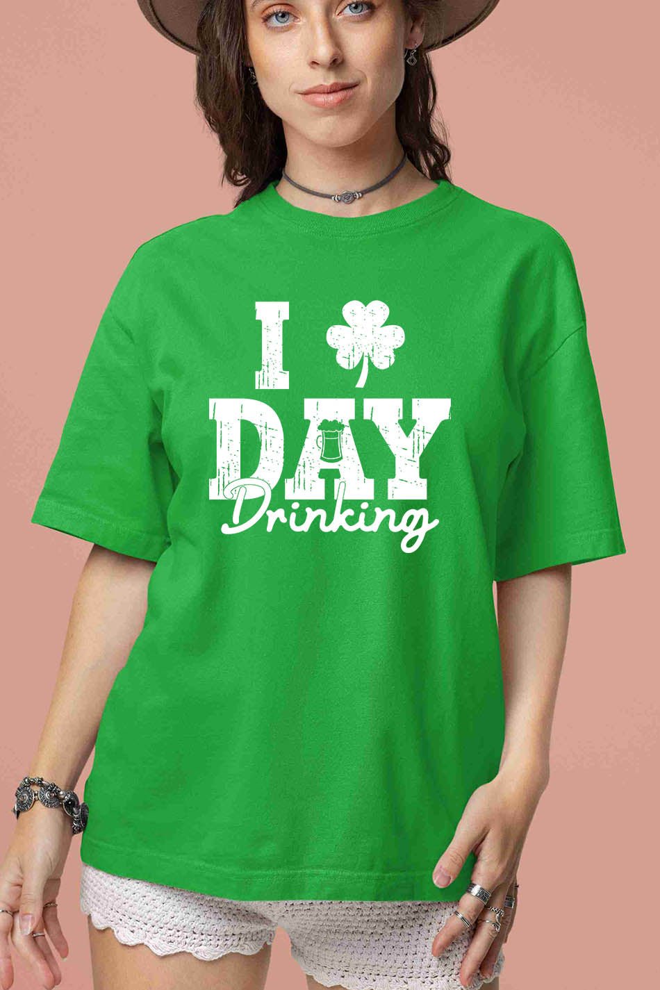Day Drinking Green for St Pattys Day Shirt