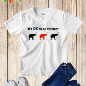 It's Ok To Be Different Kids T Shirt