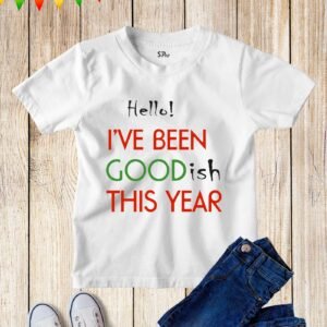 Kids Good This Year Santa Gift List Christmas T Shirt
