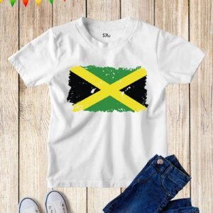 Kids Jamaica Flag Football T Shirt