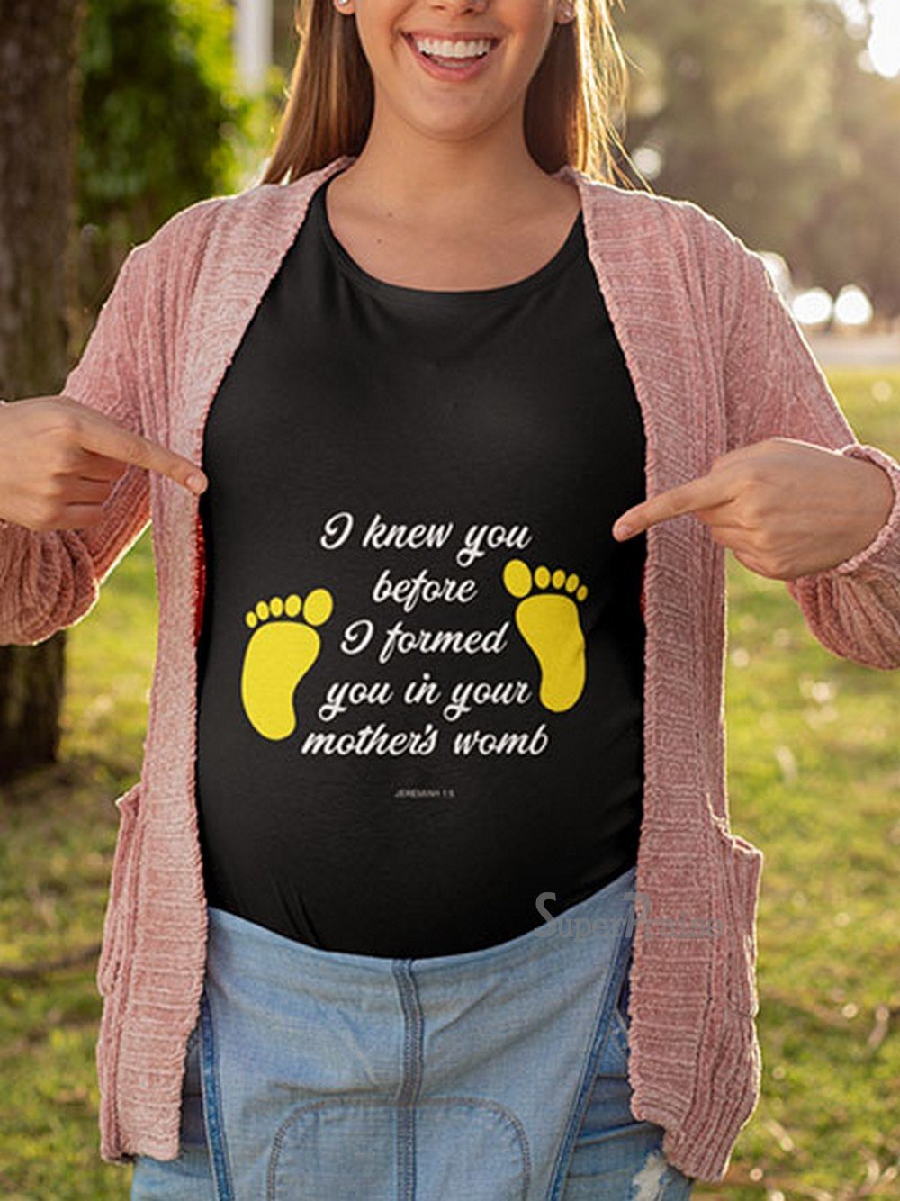 Jeremiah 1:5 Christian Maternity T Shirt