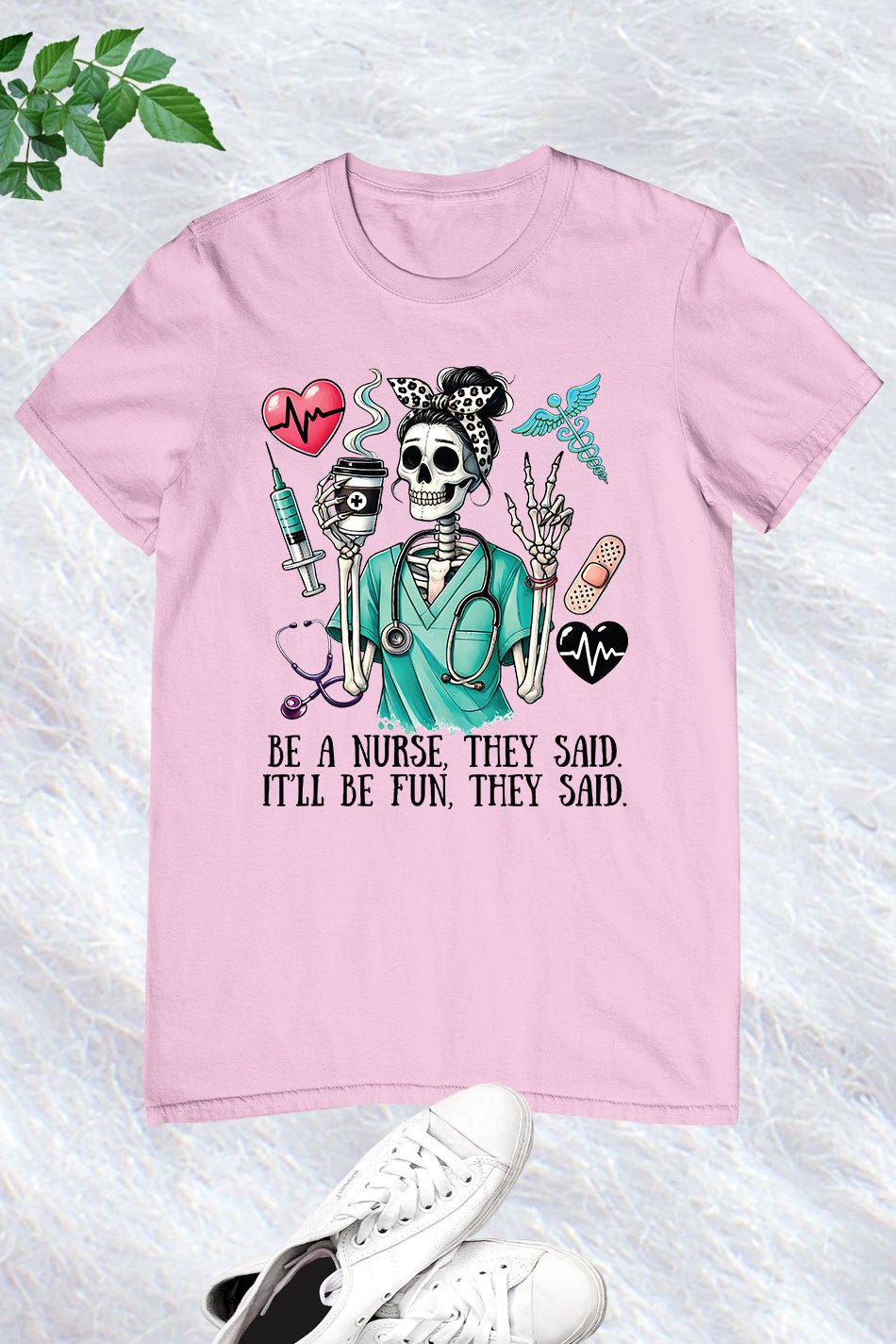 Be a Nurse They Said Halloween Shirt - Image 6