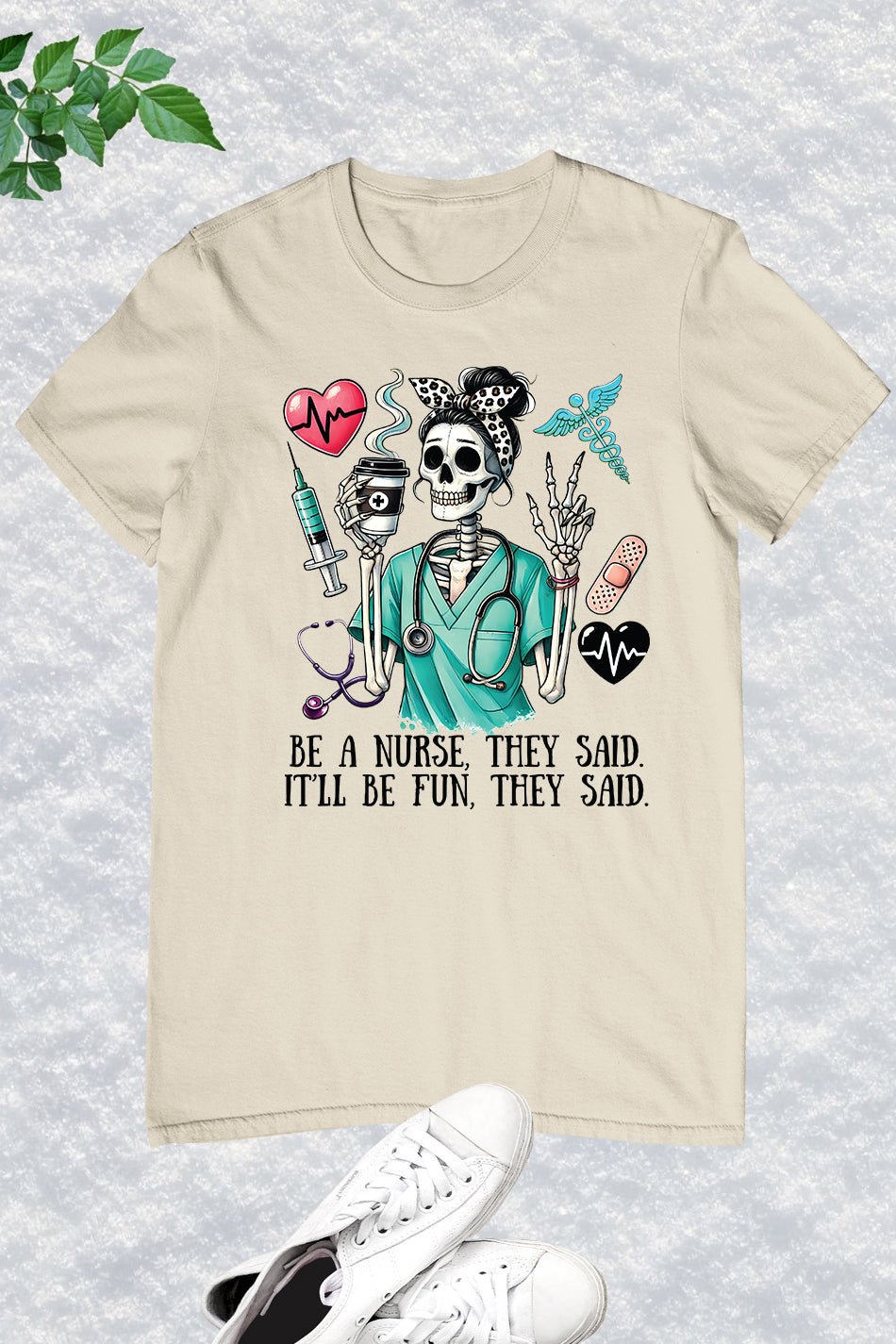 Be a Nurse They Said Halloween Shirt - Image 9