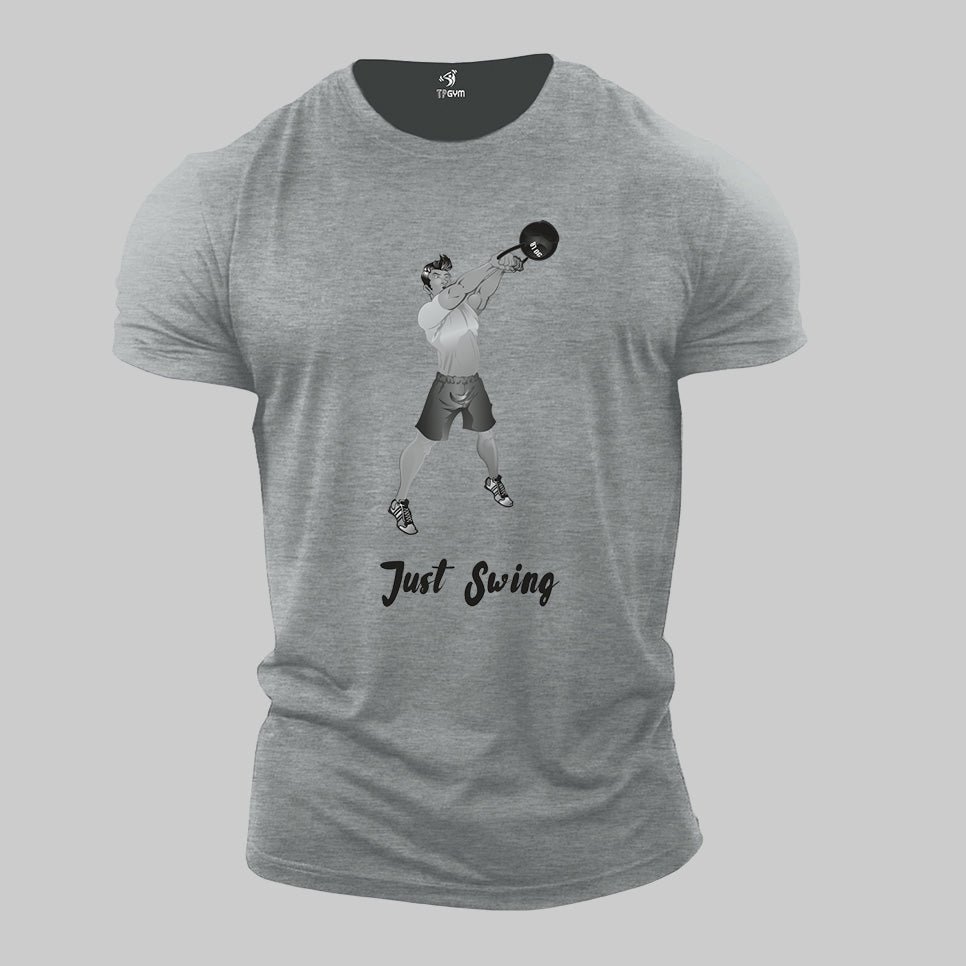 Just Swing Kettlebell Workout Gym T shirt