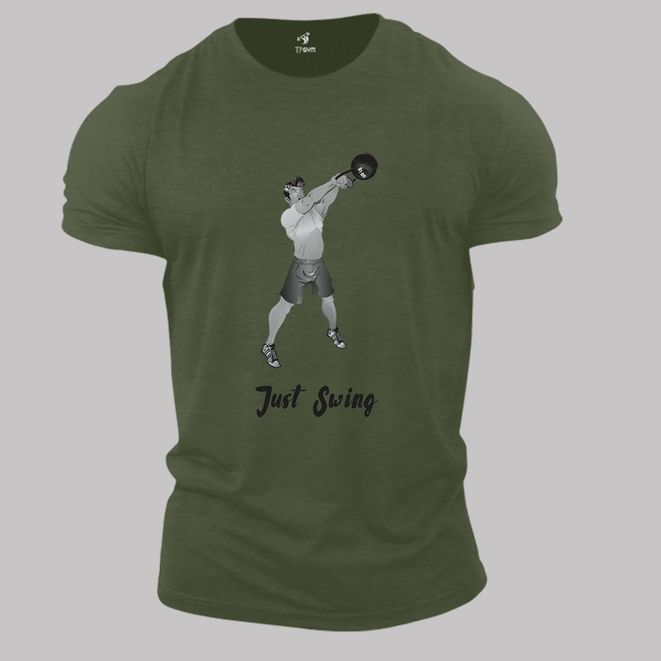 Just Swing Kettlebell Workout Gym T shirt