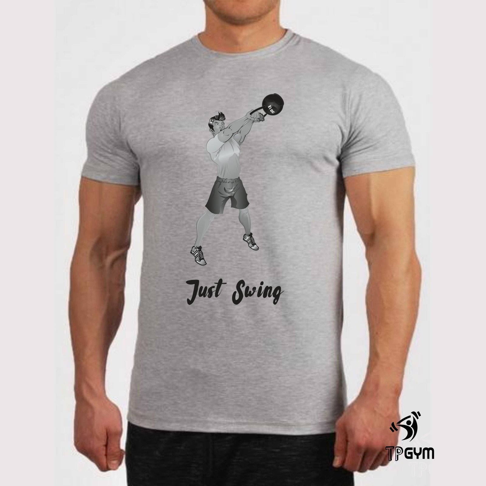 Just Swing Kettlebell Workout Gym T shirt