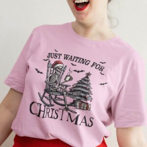 Halloween Skeleton Waiting for Christmas Shirt