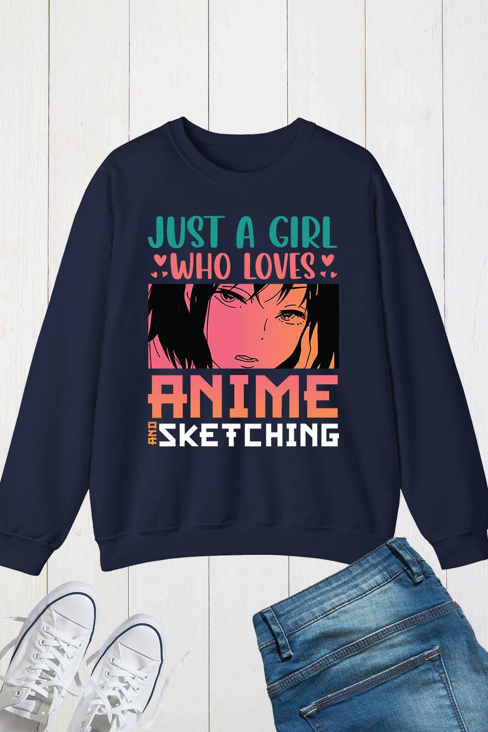 Just a Girl Who Loves Anime Sweatshirt