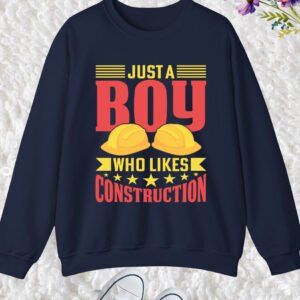 Just a Boy Who Loves Construction Builder T Shirt