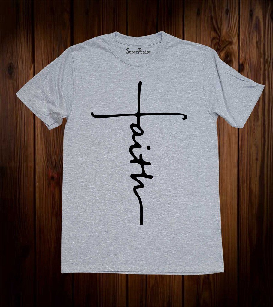 Faith Jesus Christian T Shirt - Image 2