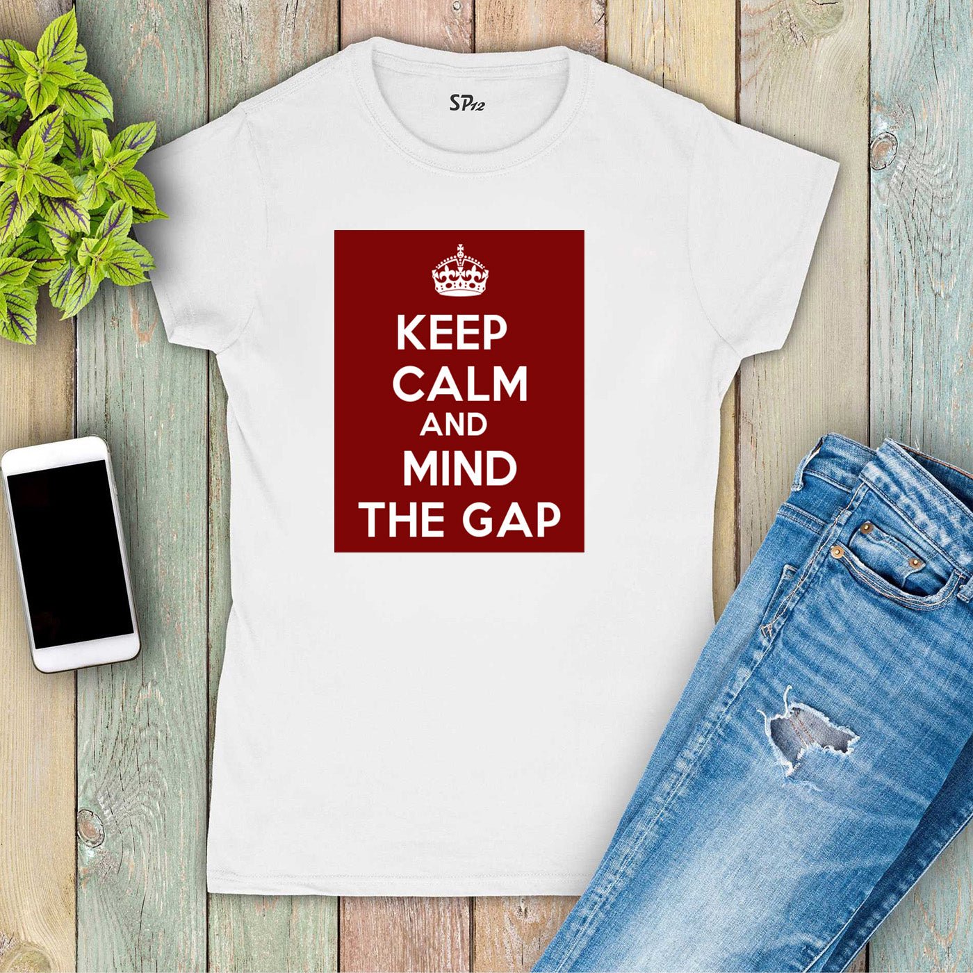 Keep Calm and Mind the Gap Women T Shirt