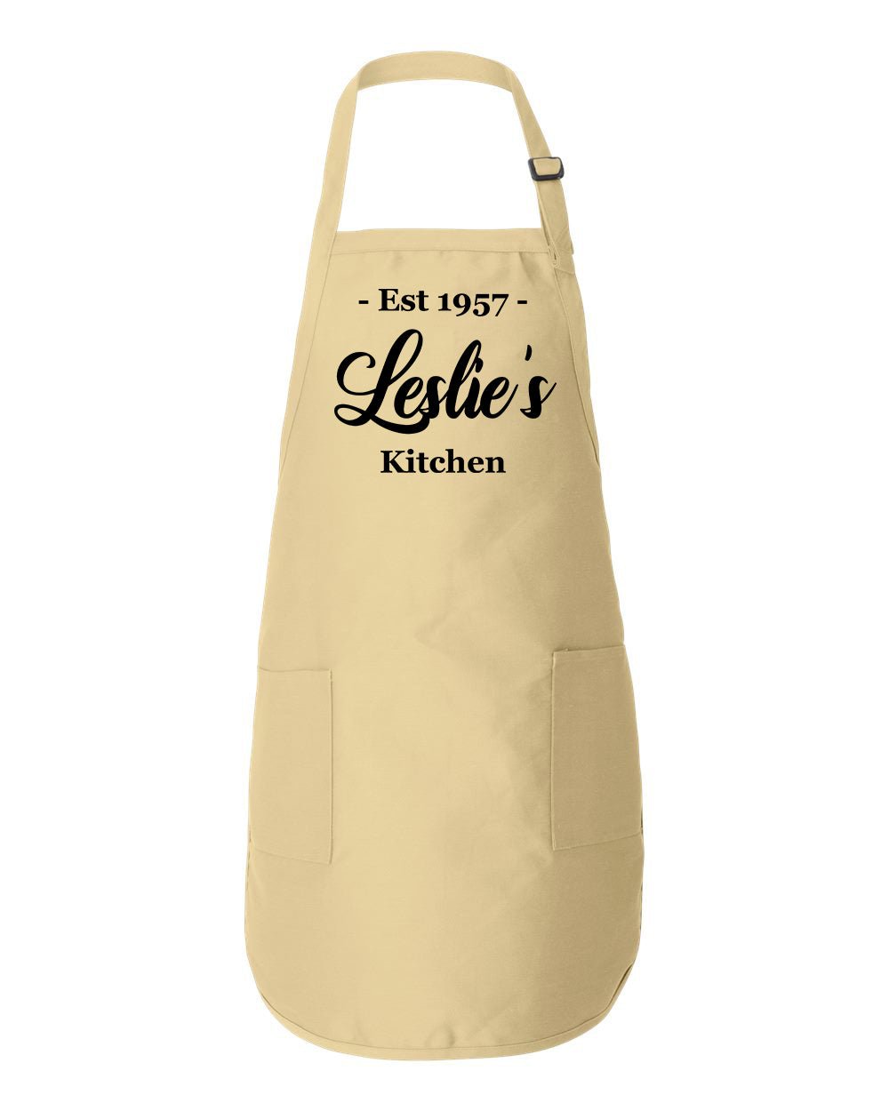 Custom Kitchen Apron With Name and Year