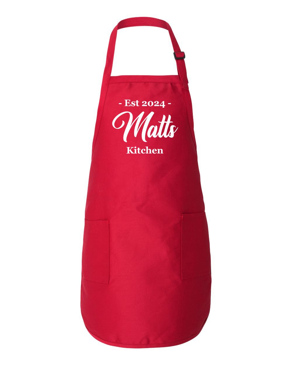 Custom Kitchen Apron With Name and Year - Image 6