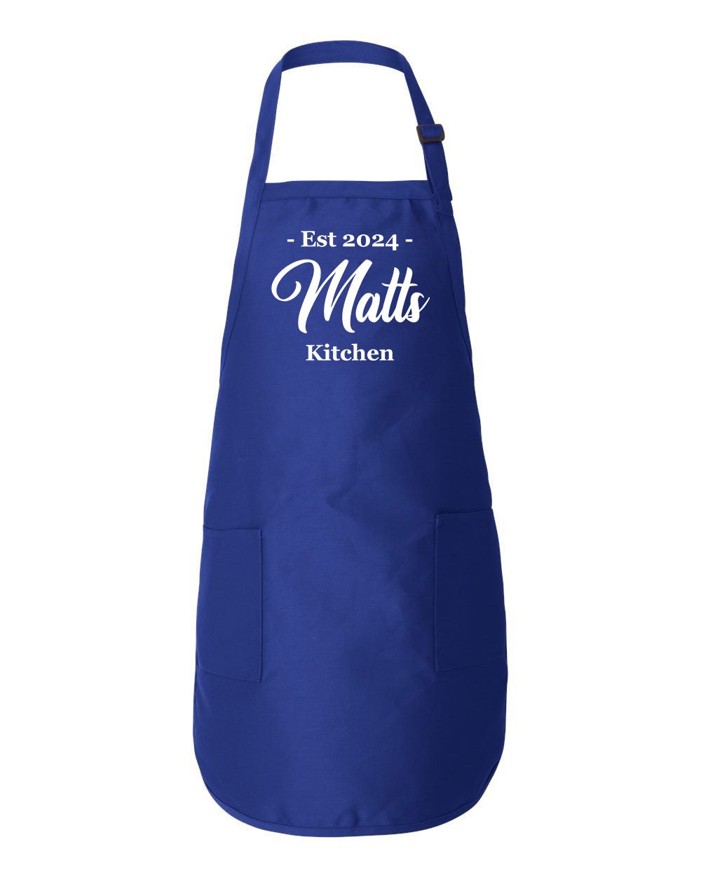Custom Kitchen Apron With Name and Year - Image 2