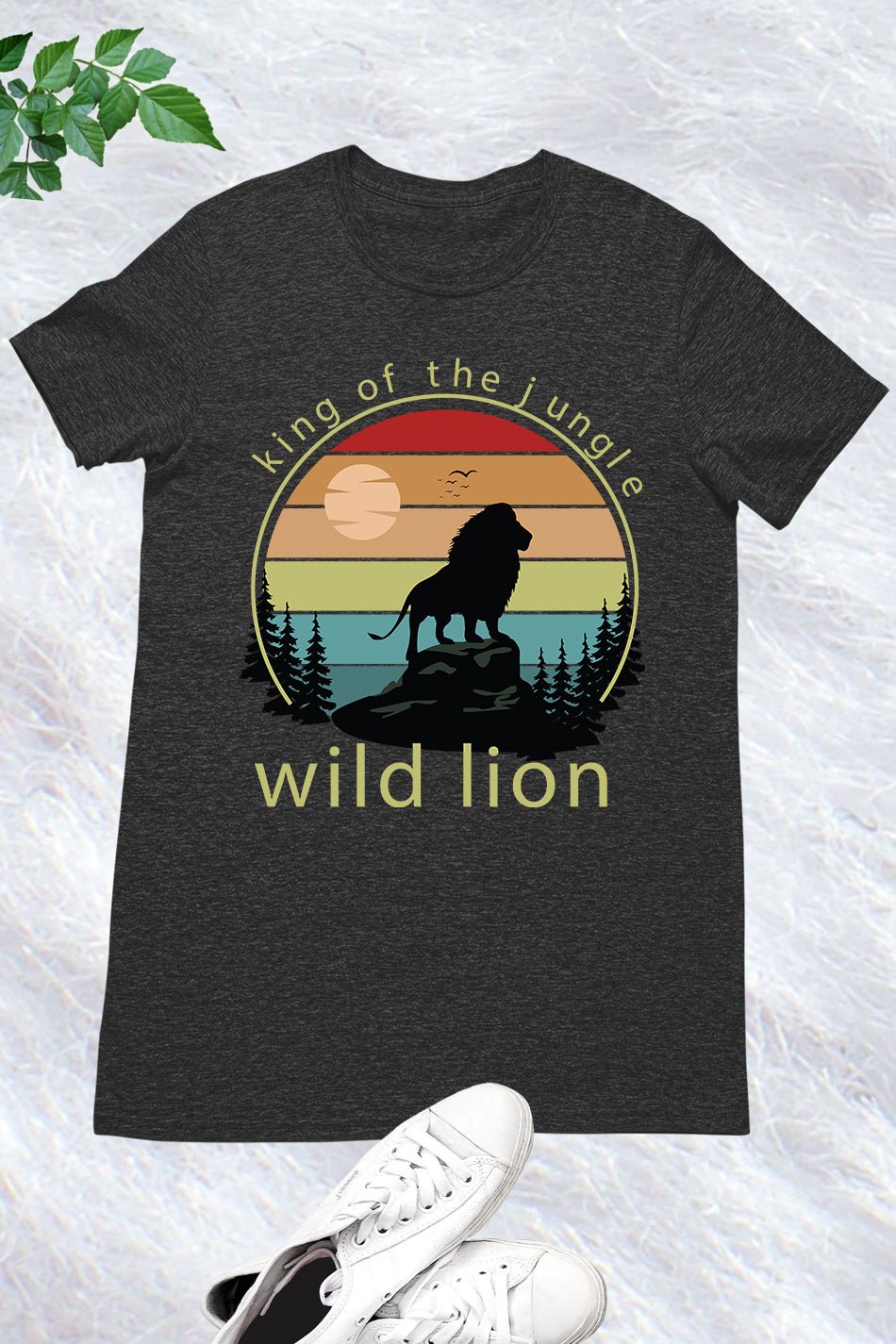 King of The Jungle Wild Lion T Shirt