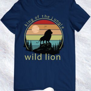 King of The Jungle Wild Lion T Shirt