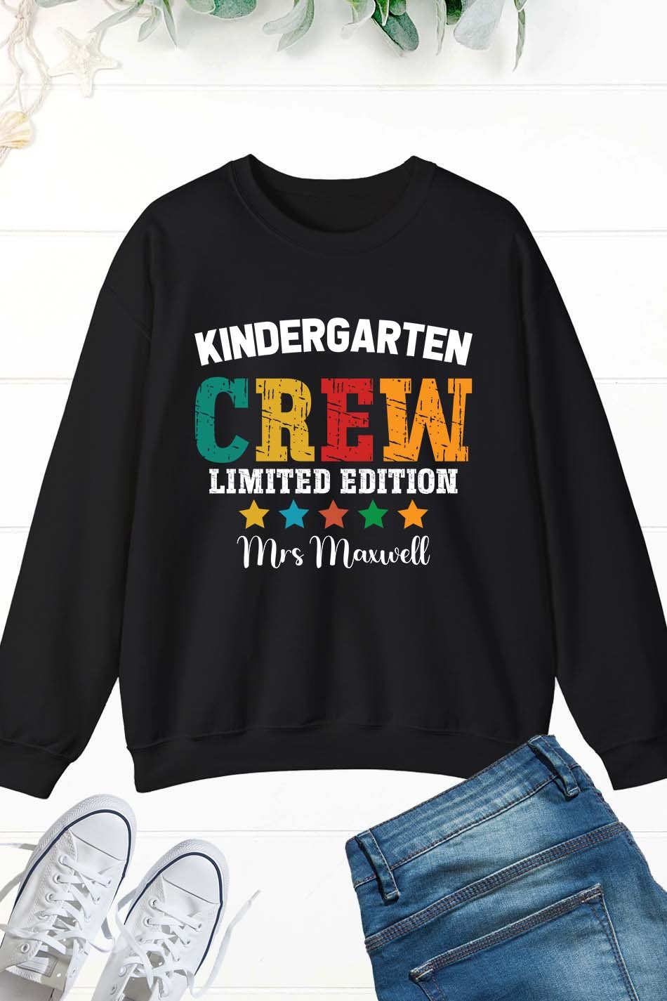 Kindergarten Crew Limited Edition Personalised Teacher Sweatshirt