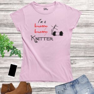 Knitters Pride Slogan Women T Shirt