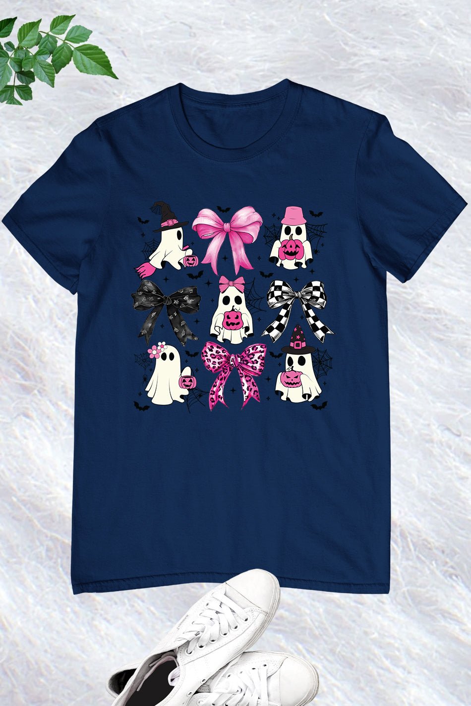 Halloween Pink Ghost Coquette Bow Shirt - Image 9