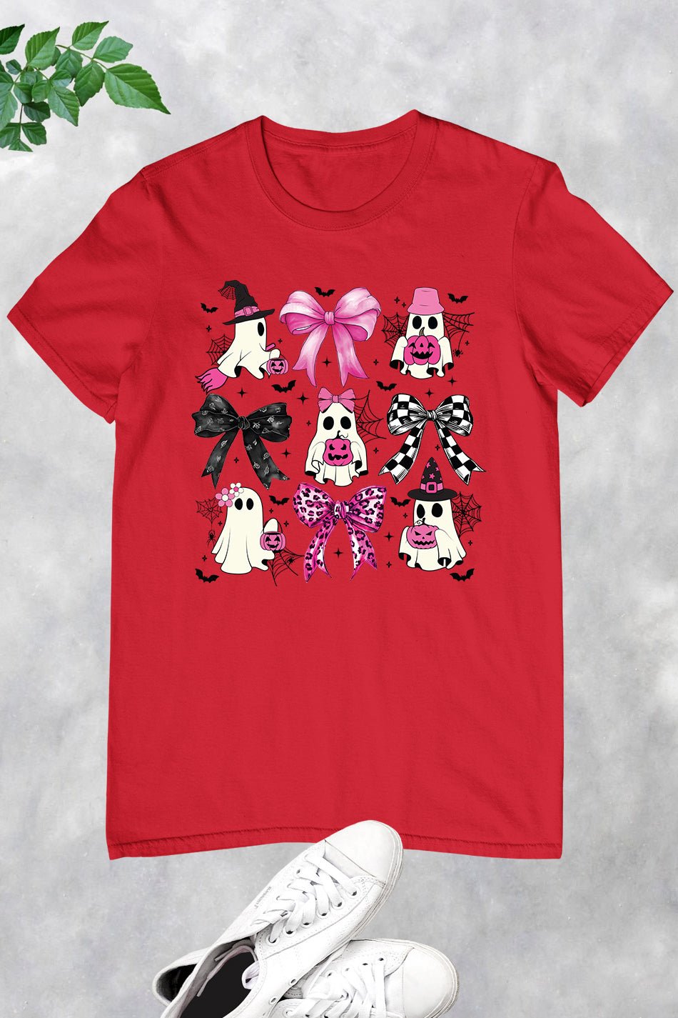 Halloween Pink Ghost Coquette Bow Shirt - Image 12