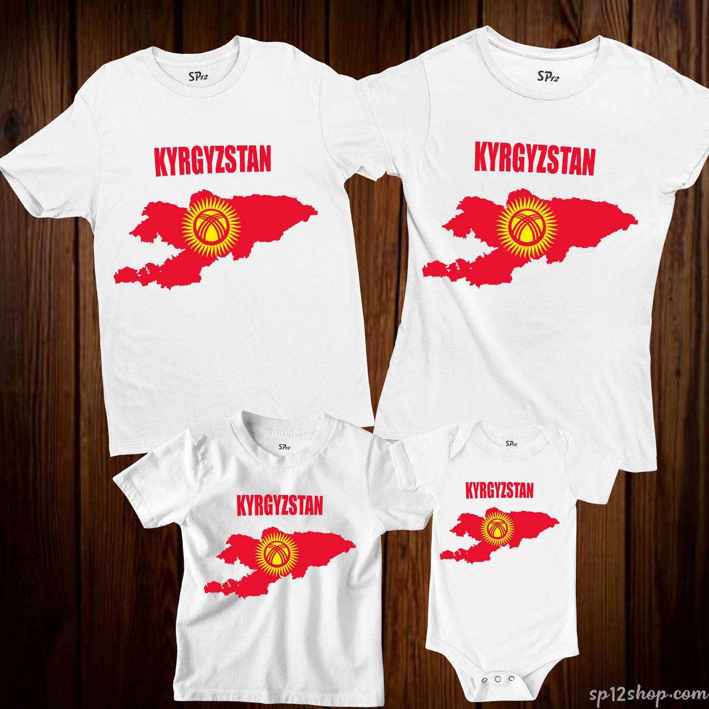 kyrgyzstan Flag T Shirt Olympics FIFA World Cup Country Flag Tee Shirt