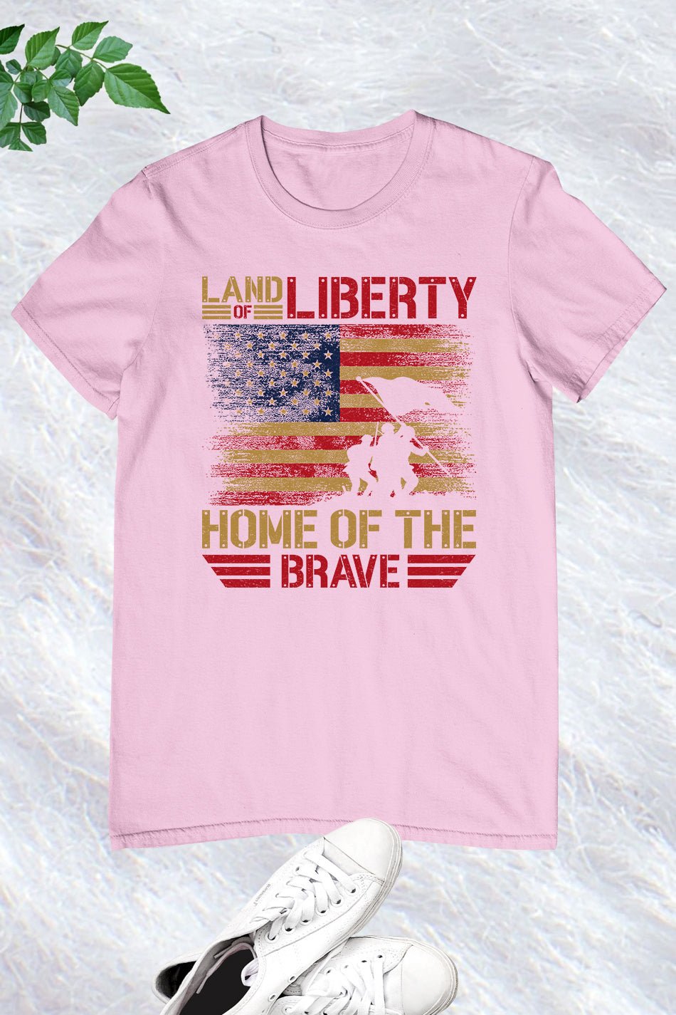Land of Liberty Home of The Brave Shirts - Image 7
