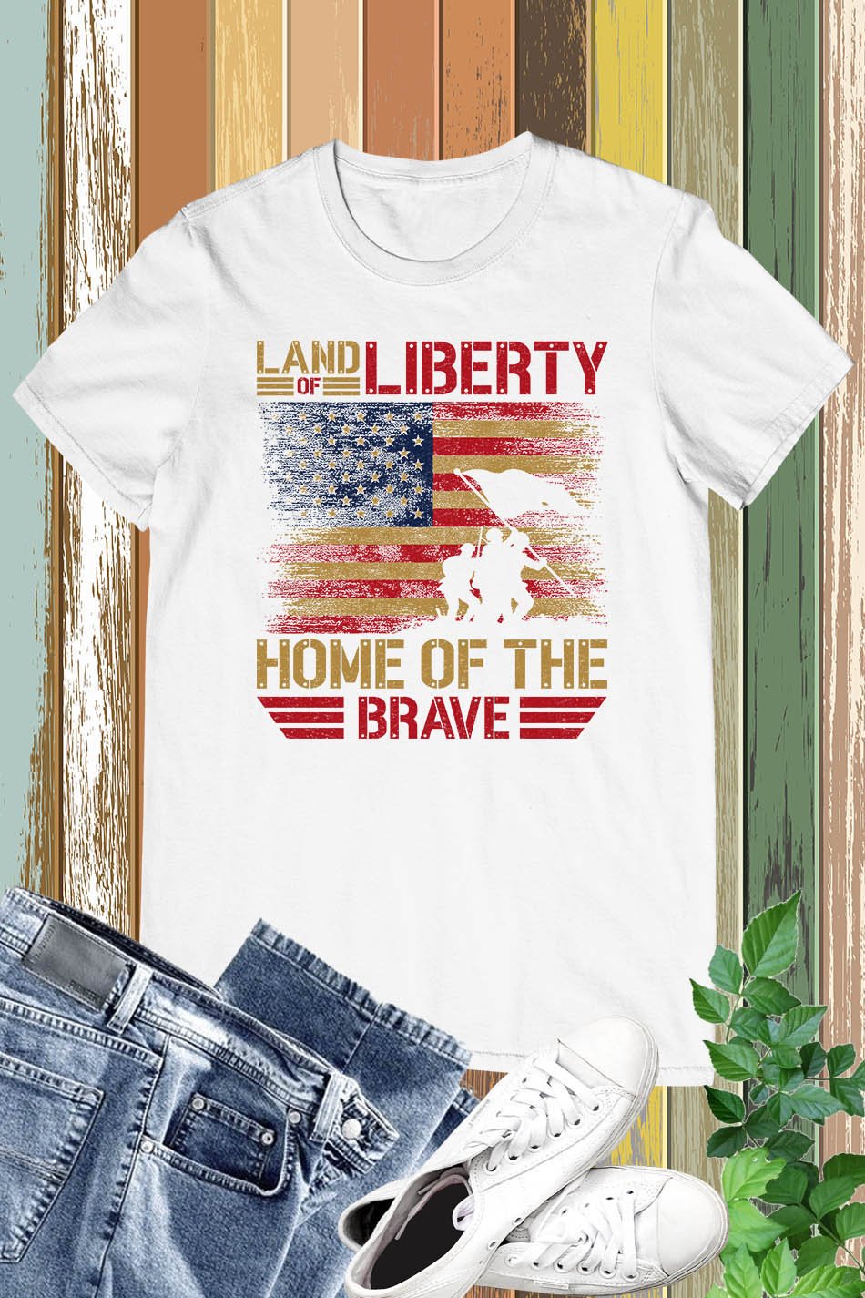 Land of Liberty Home of The Brave Shirts