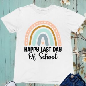 happy Last Day of School Kids Rainbow T Shirt